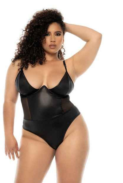 CT Lingerie plus size black bodysuit lingerie - Underwire