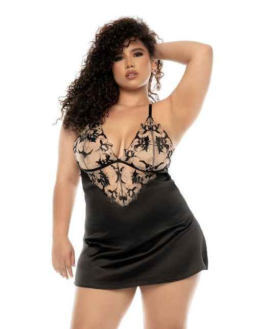 CT Lingerie Satin Lace Babydoll plus size lingerie
