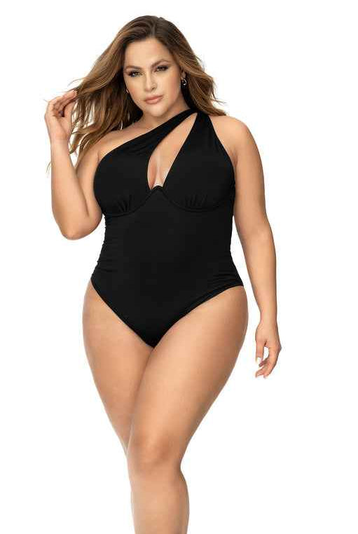 CT Lingerie Janie Sexy Black One Piece Swimsuit Plus Size