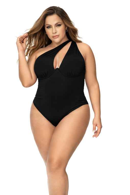 CT Lingerie Janie Sexy Black One Piece Swimsuit Plus Size