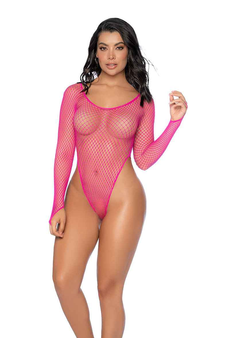 CT Lingerie Plus Size Long Sleeve Lingerie Bodysuit