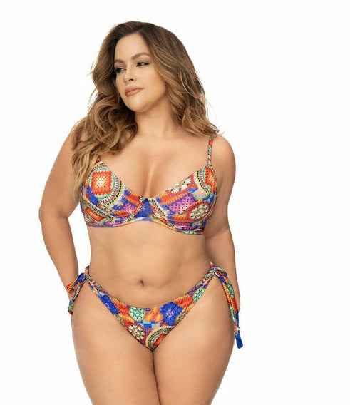 CT Lingerie Kora sexy crochet print bikini swimsuit plus size