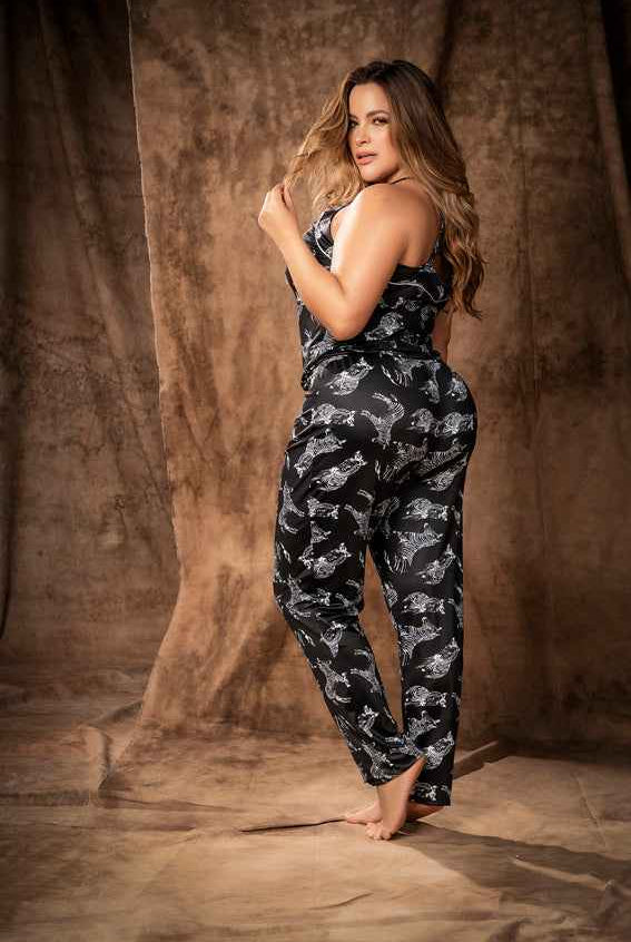 CT Lingerie plus size onesie lingerie — Printed Jumpsuit