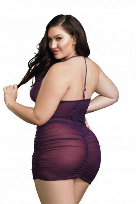 CT Lingerie Plus Size Mesh Chemise Dress Clearance