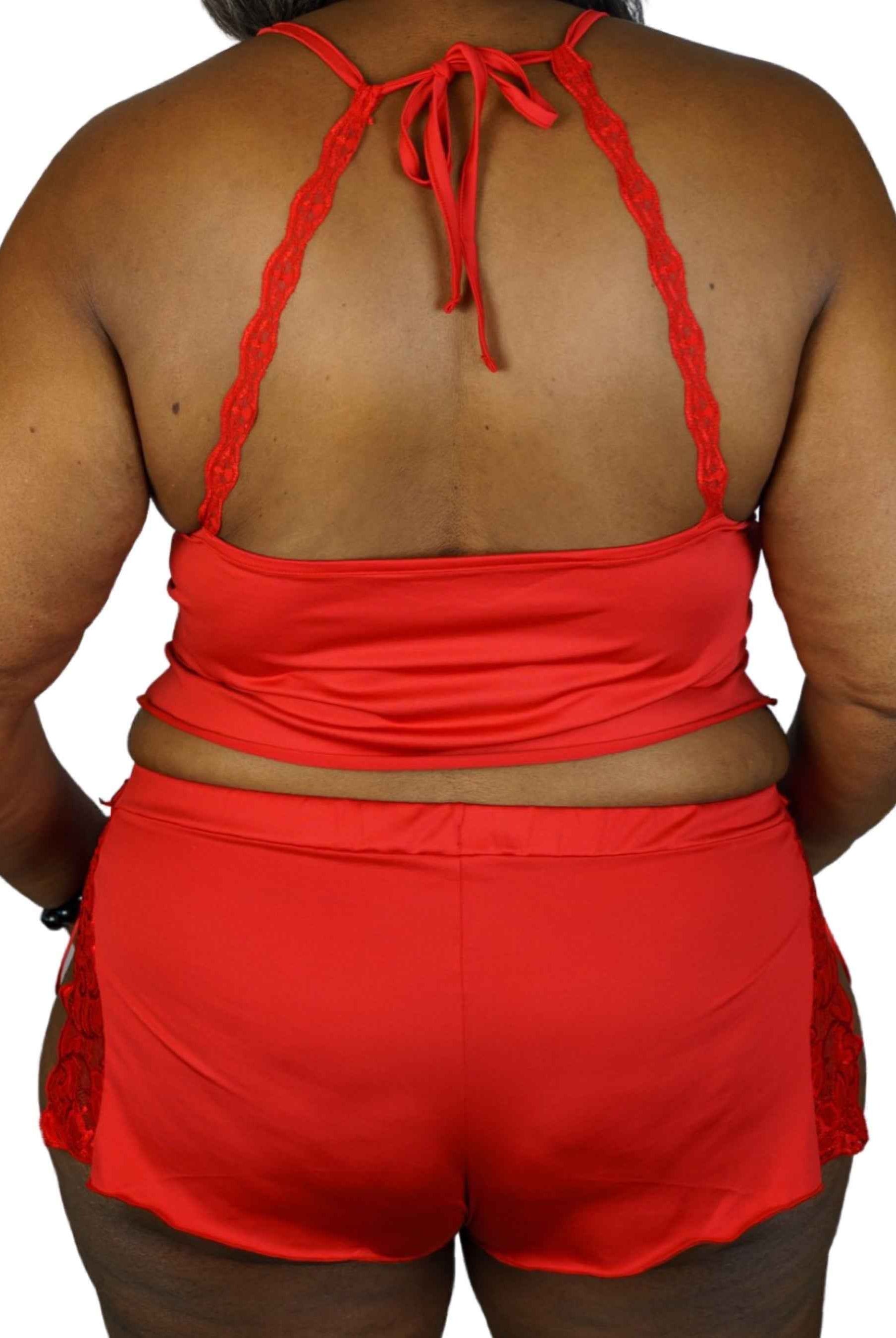 CT Lingerie Clearance Plus Size Floral Lace Cami Set