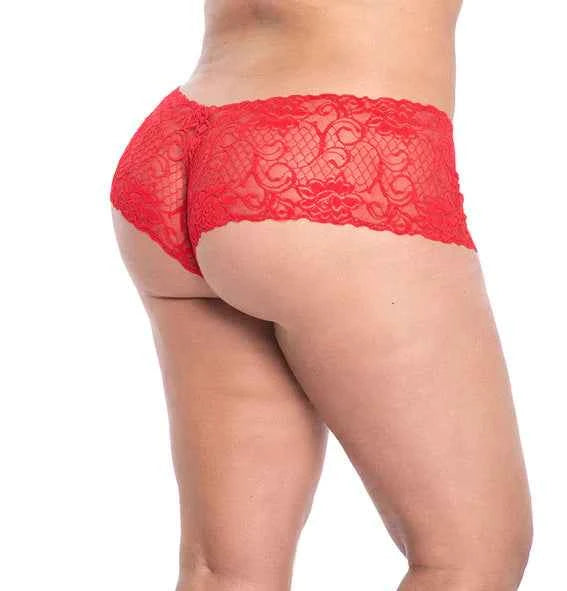 CT Lingerie plus size lace boyshorts - Sexy Comfort