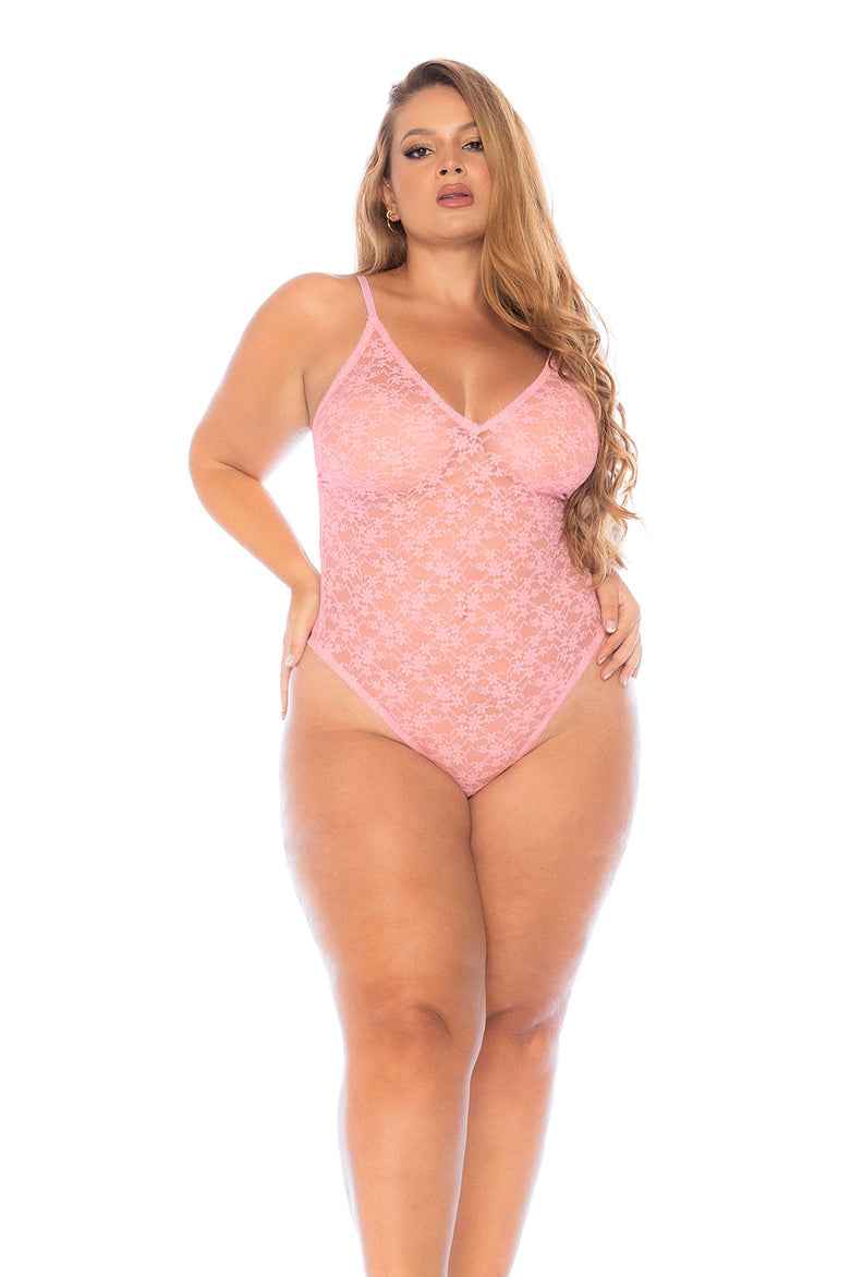 CT Lingerie Lace V-Neck Bodysuit, versatile lingerie for plus size