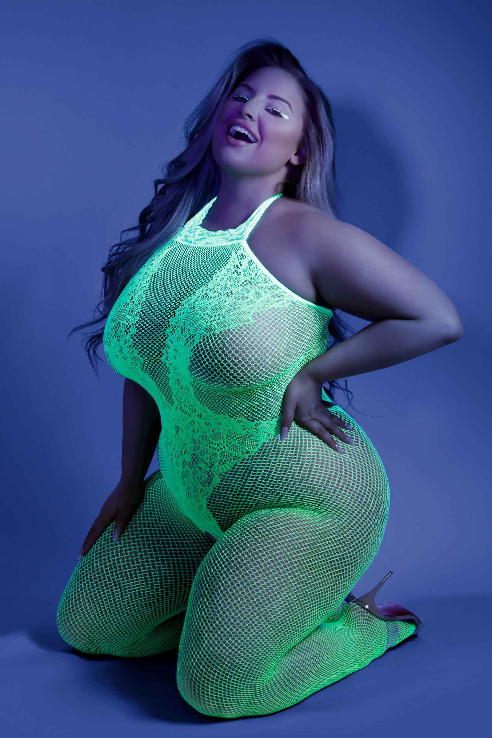CT Lingerie Moonbeam Glow In the Dark BodySuit Plus-Size