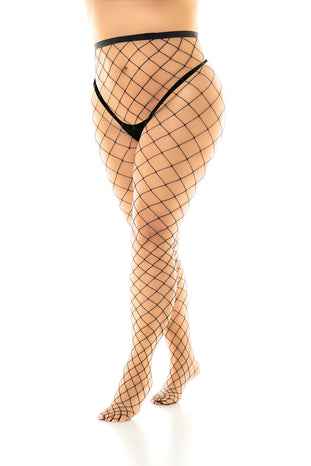 CT Lingerie Plus Size Fence Net Pantyhose - Sexy Fit