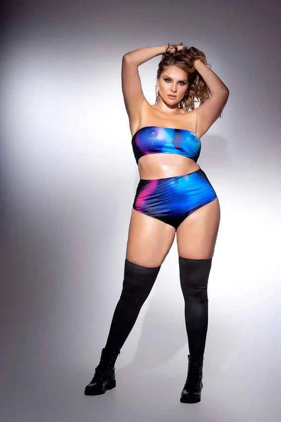 CT Lingerie Plus Size Sexy Strapless Top and Panty Set