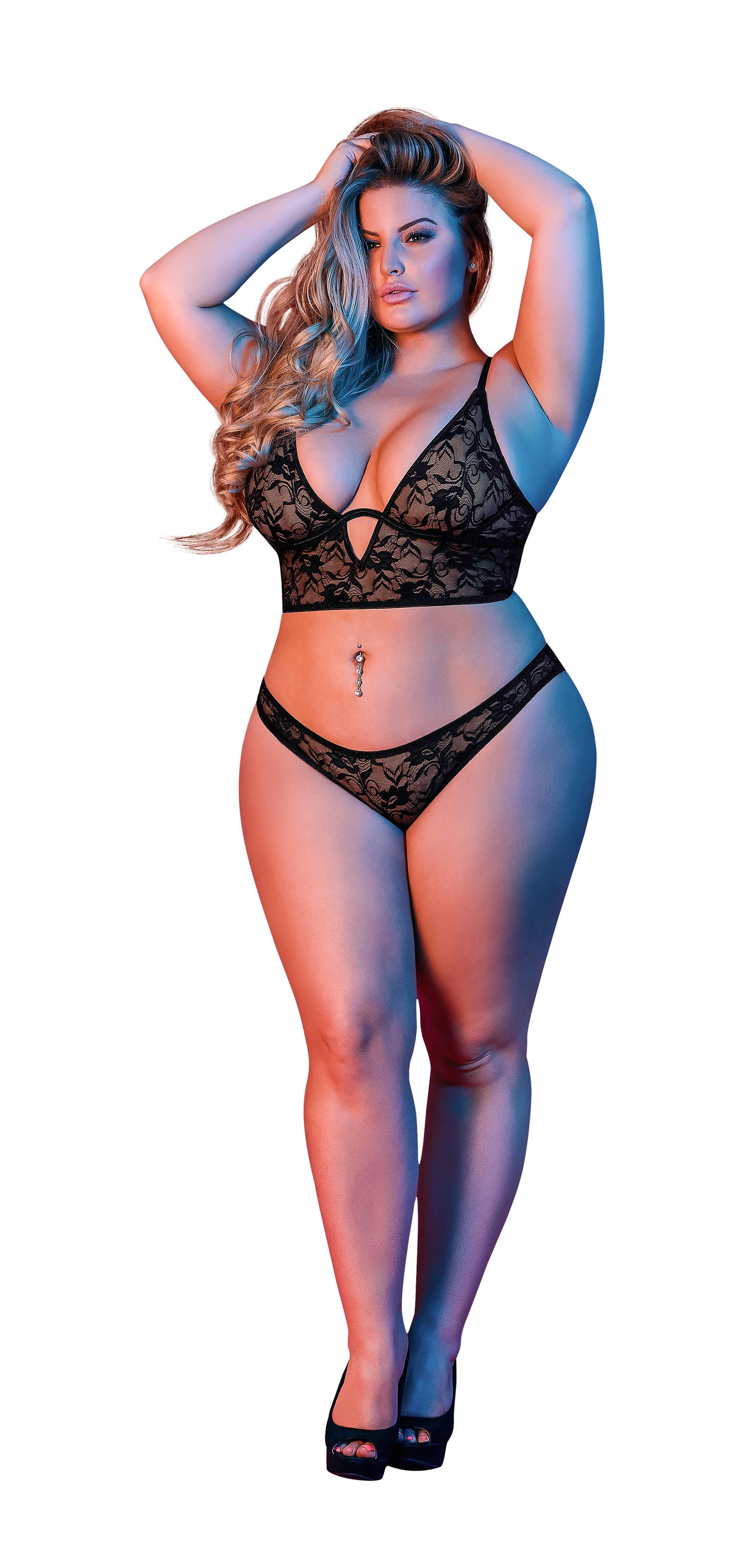 JADE BRALETTE & LACE PANTY MagicSilk